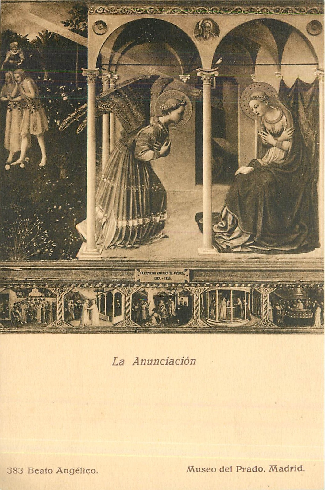 CPA La Anunciacion Beato Angelico Museo del Prado Madrid 