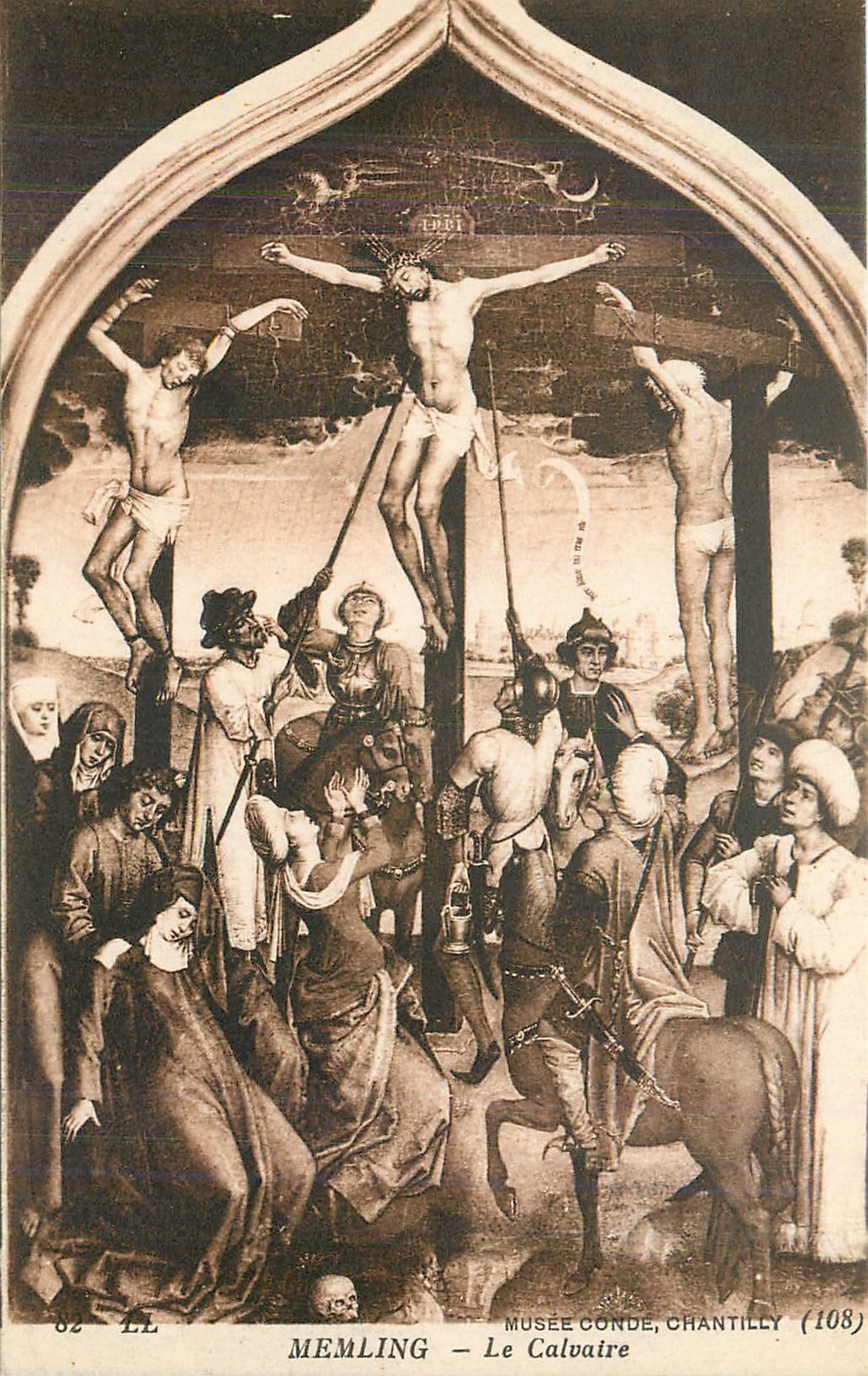 CPA Memling le Calvaire Musee Conde Chantilly 