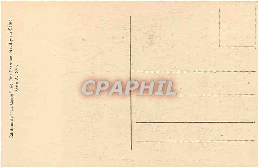 CPA Un Bapteme Huguenot Jeanne Lombard  — Verso