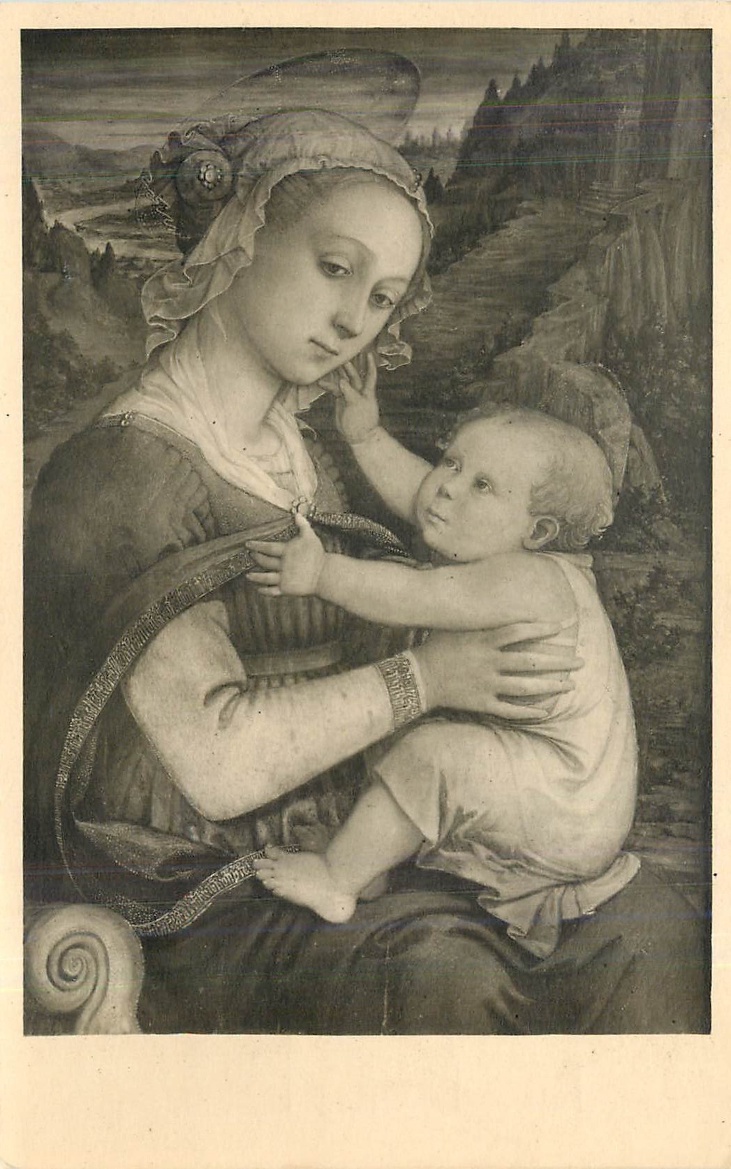 CPA Exposition des Chefs d'Oeuvre de la Pinacotheque de Munich Fra Fllippo Lippi Vierge et l'enfant 