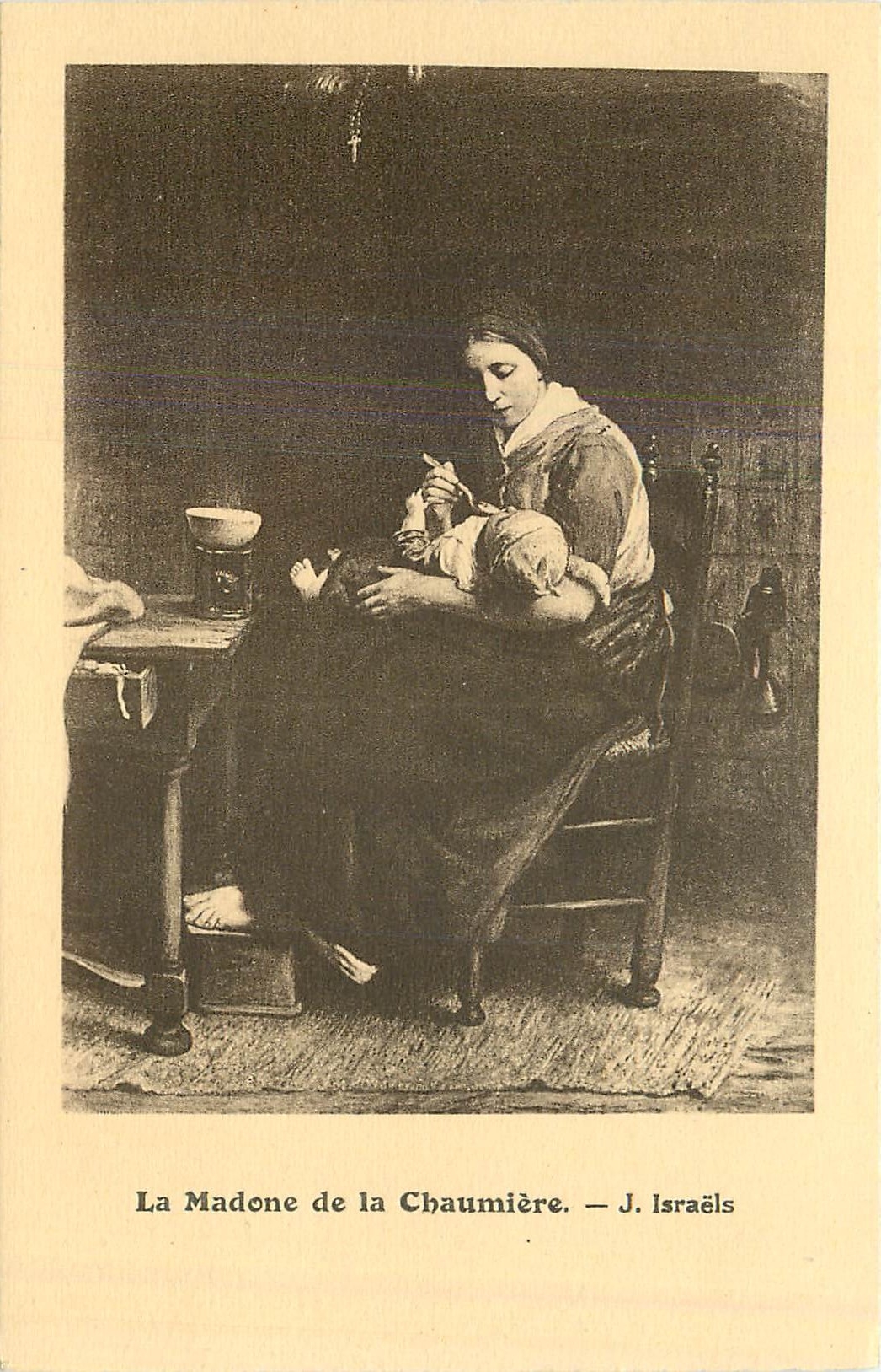 CPA La Madone de la Chaumiere J Israels 
