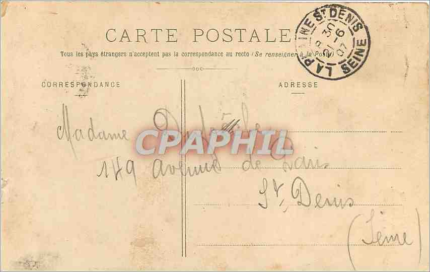 CPA Musee de Versailles Napoleon Ier Consul par Isabey  — Rückseite