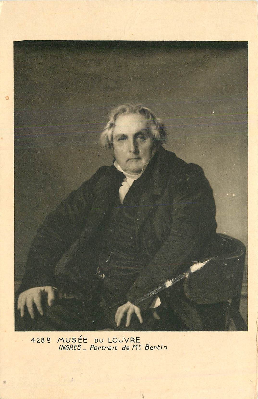 CPA Musee du Louvre Ingres Portrait de M Bertin 