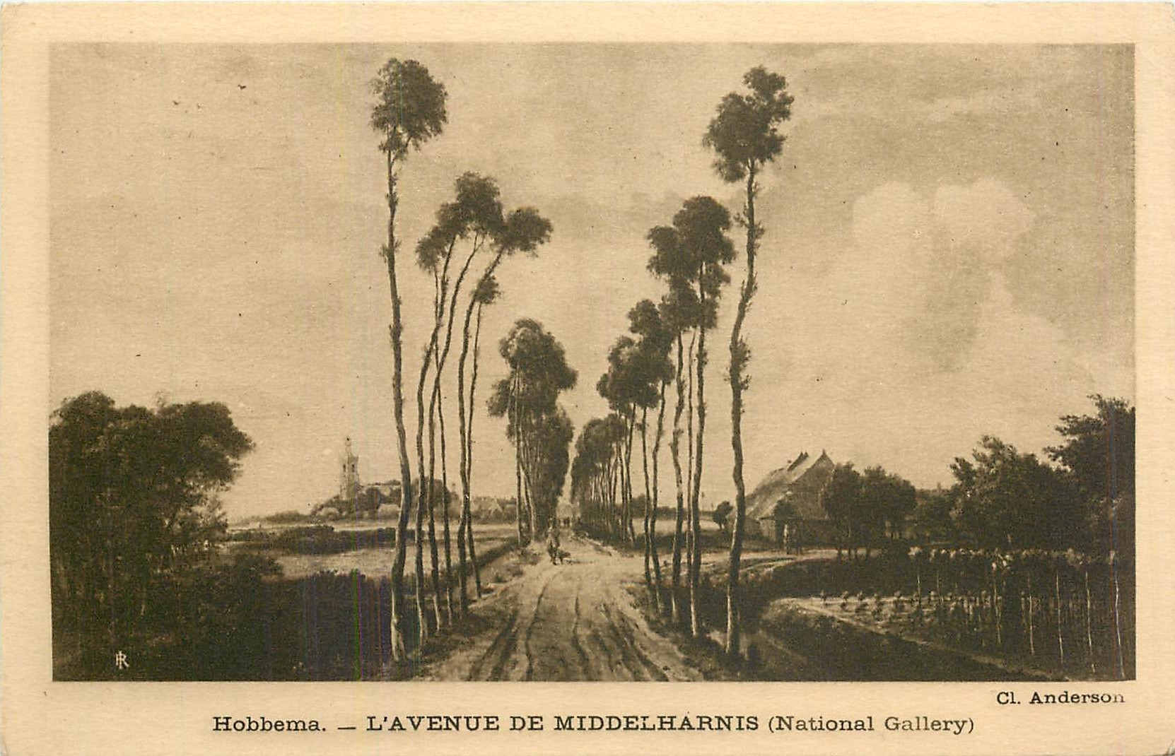 CPA Hobbema l'Avenue de Middelharnis National Gallery 