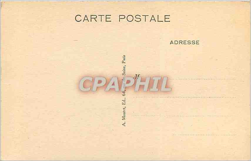 CPA Hobbema l'Avenue de Middelharnis National Gallery  — Rückseite
