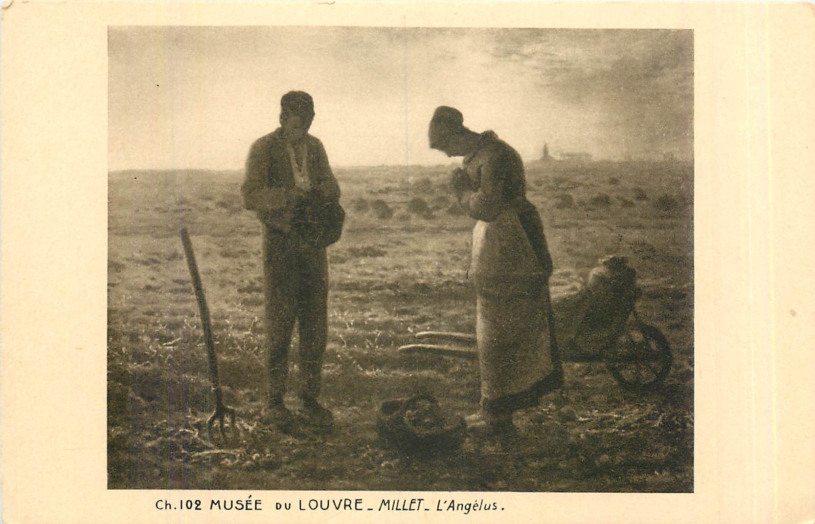 CPA Musee du Louvre Millet L'Angelus 