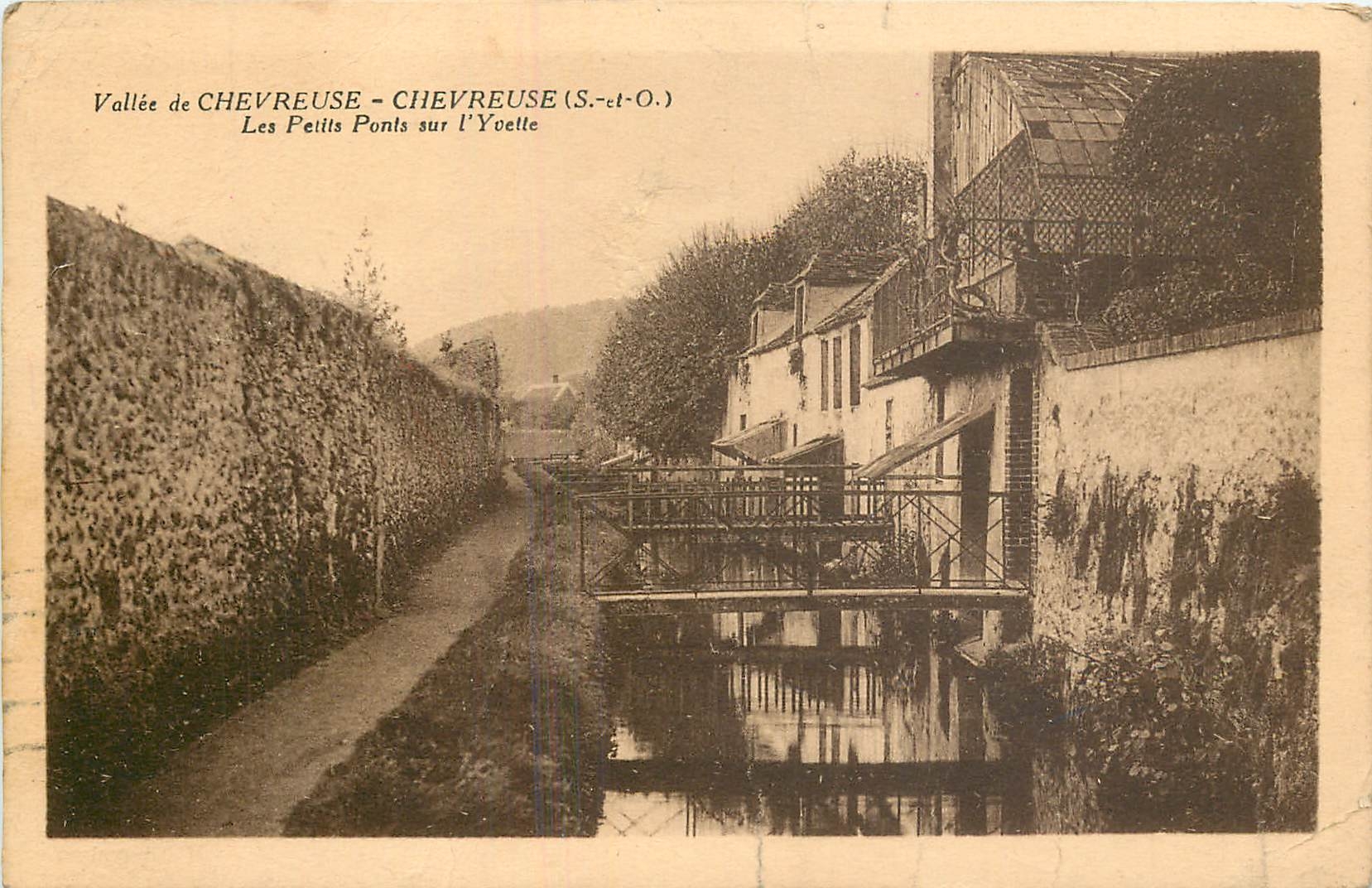 CPA Vallee de Chevreuse Chevreuse S et O les petits Ponts sur l'Oette 
