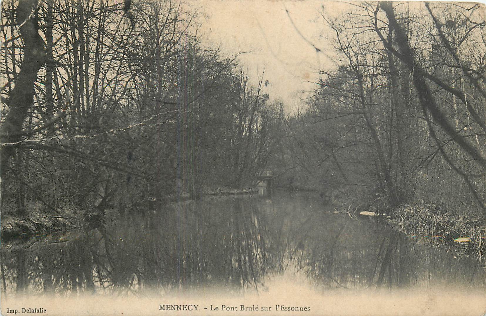 CPA Mennecy le Pont Brule sur l'Essonnes 
