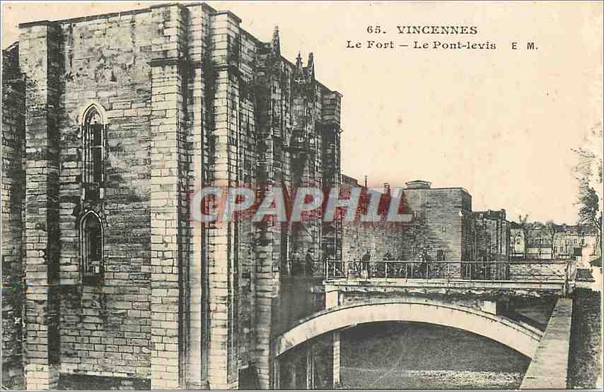 CPA Vincennes le Fort le Pont Levis 