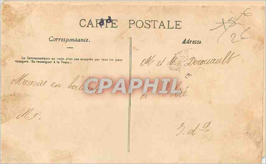 CPA Villeneuve Saint Georges S et O  — Rückseite