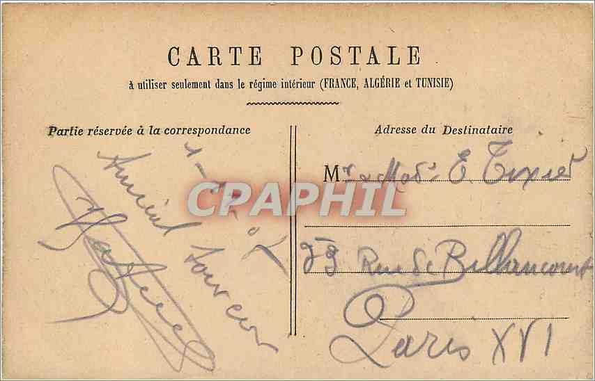CPA Versailles Trianon Voiture du Sacre de Charles X  — Verso