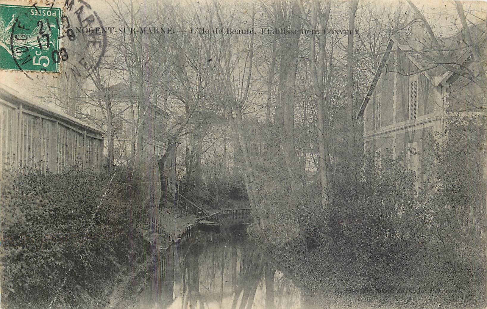 CPA Nogent sur Marne l'Ile de Beaute etablissement connert 