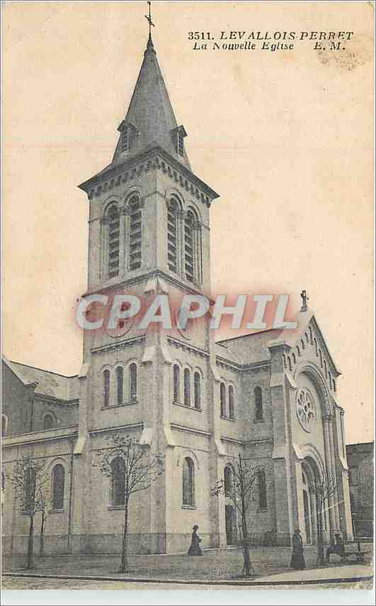 CPA Levallois Perret la Nouvelle Eglise 
