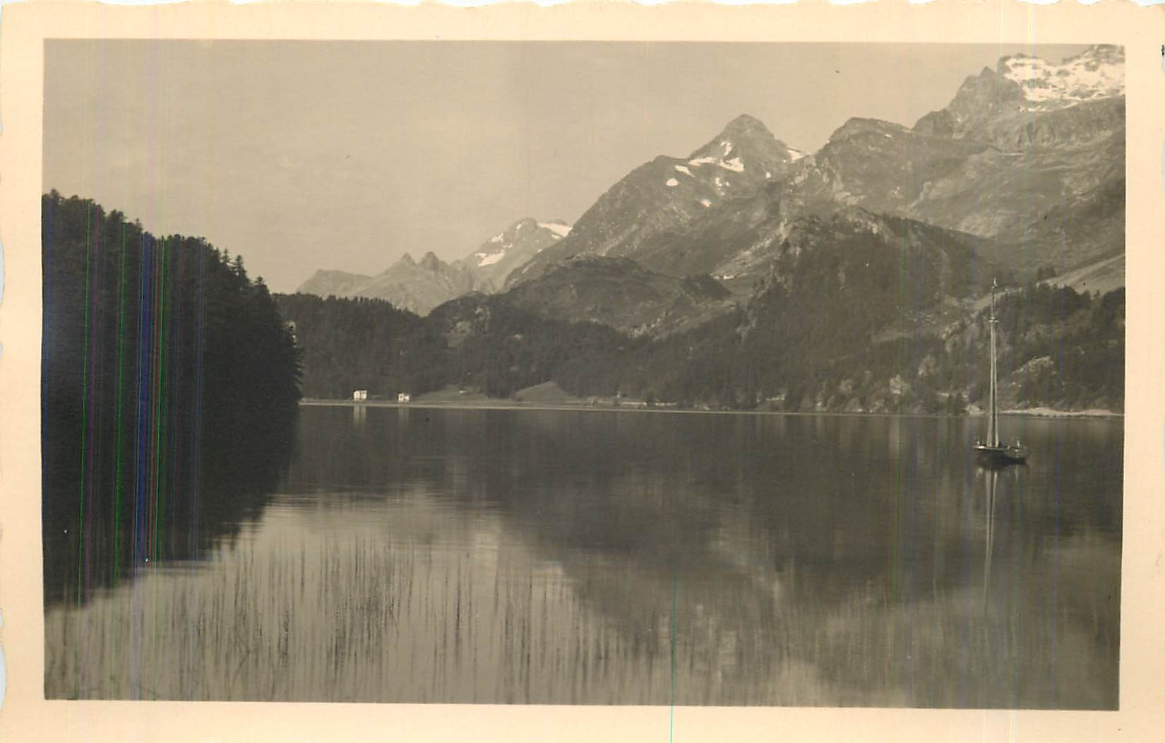 CPA Sils Im Engadin Sommermorgen am See 