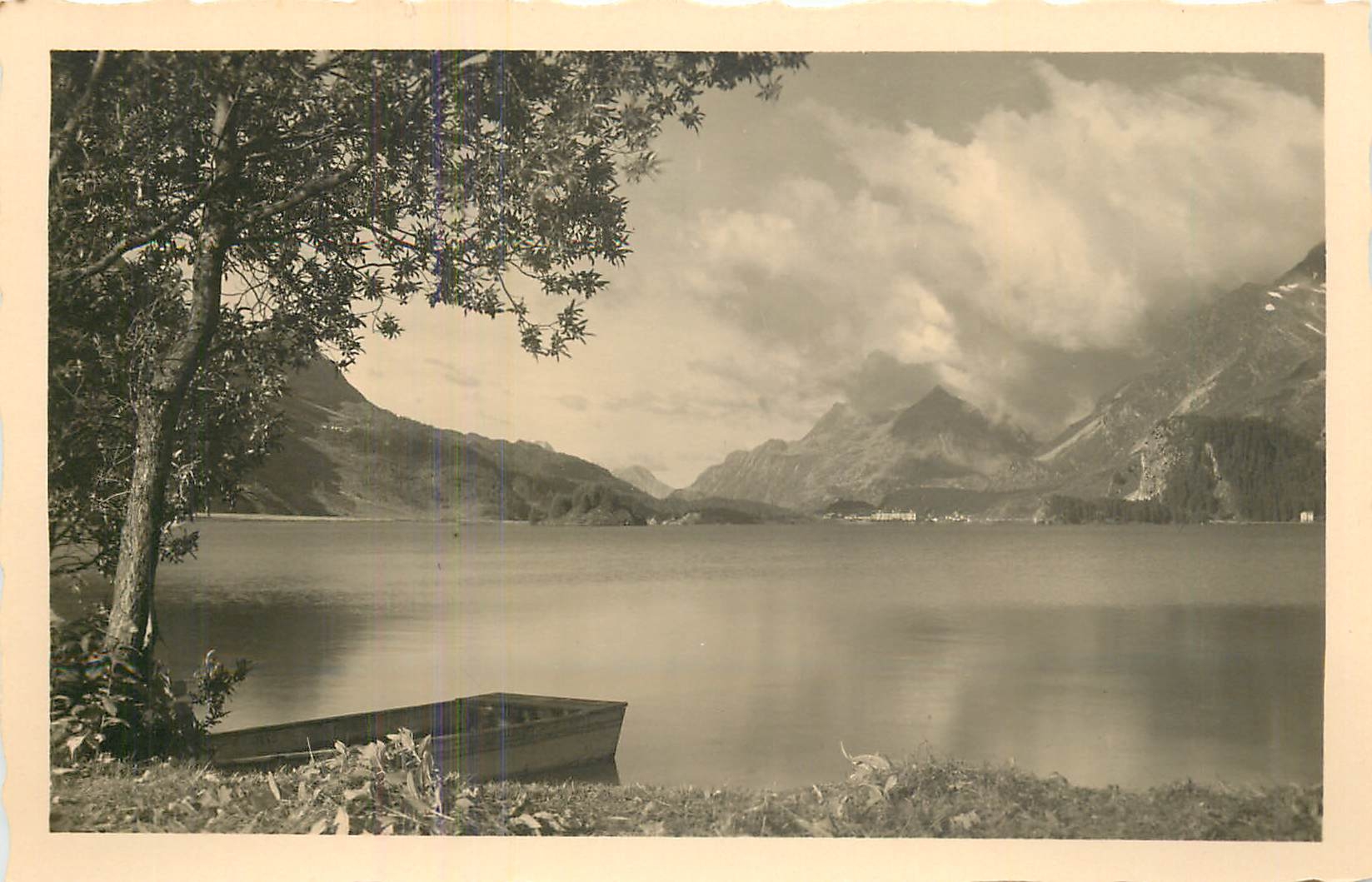 CPA Sils im Engadin Gewitterstimmung am See 