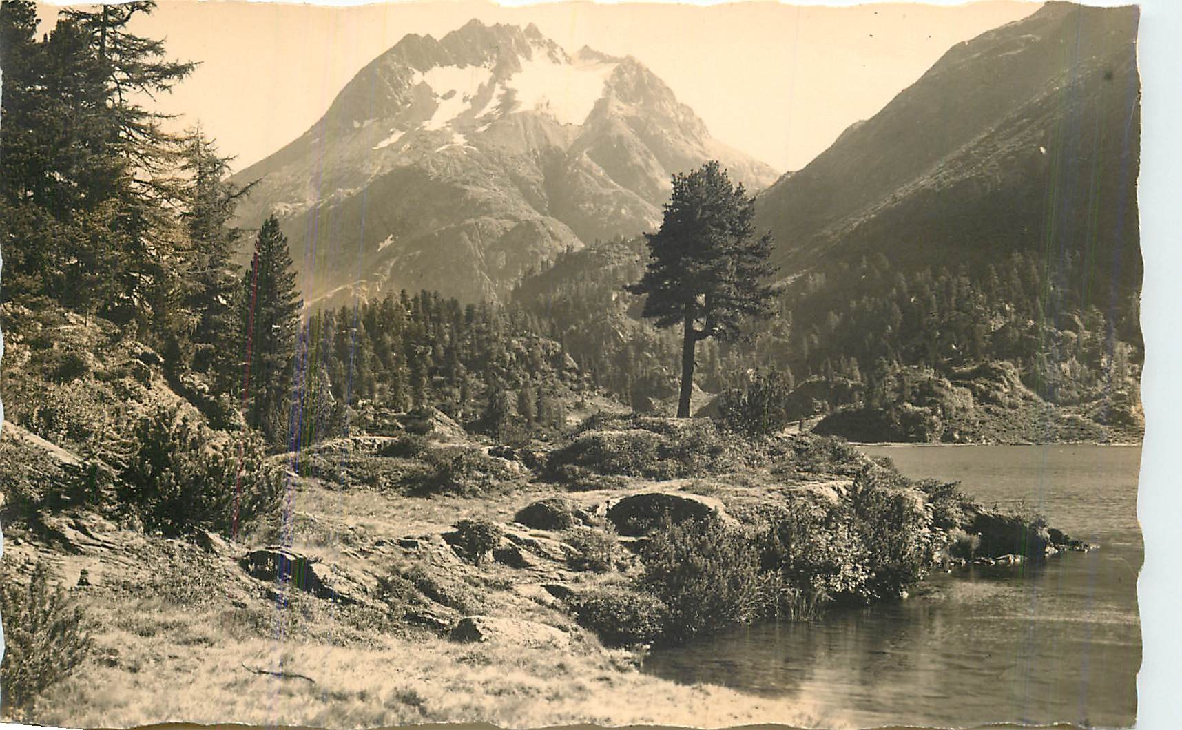 CPA Ober Engadin Der Cavlaccio See Bei Maloja 