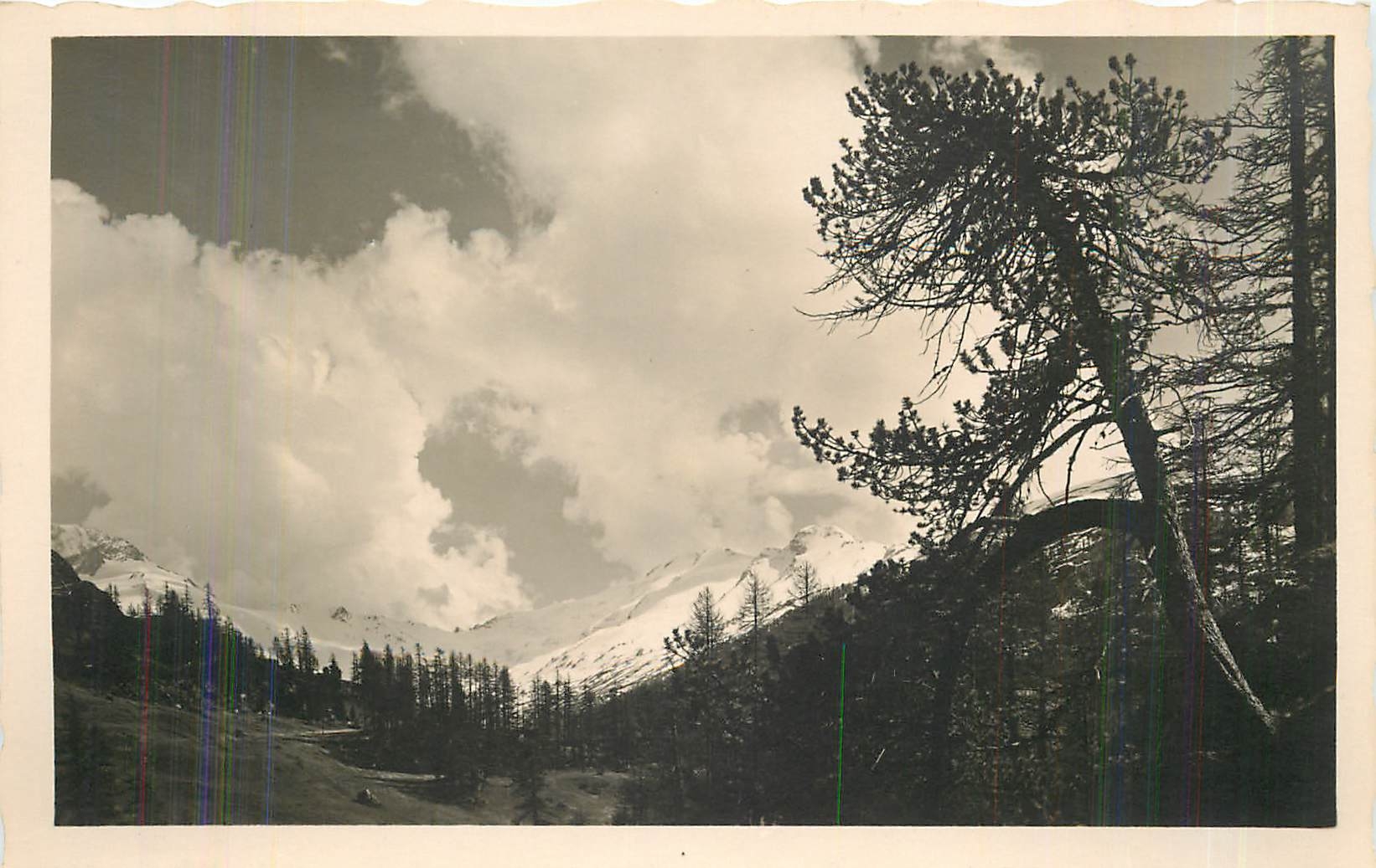 CPA Sils Maria im Engadin Blick ins Fextal von Laret 