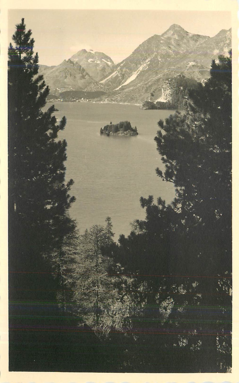 CPA Sils im Engadin Ausblick vom Weg zur Bellavista 