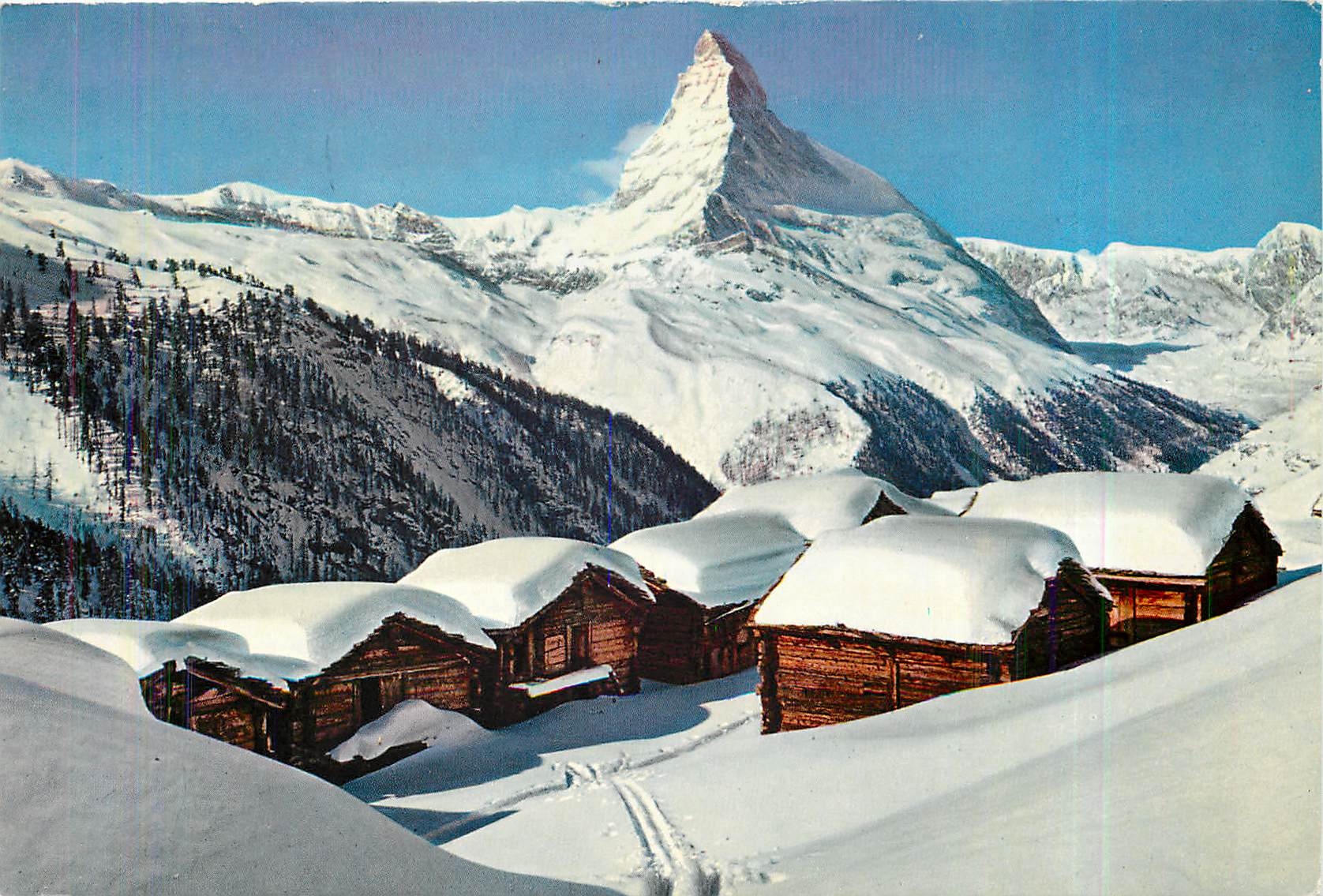 CPA Zermatt Findelen mit Matterhorn 
