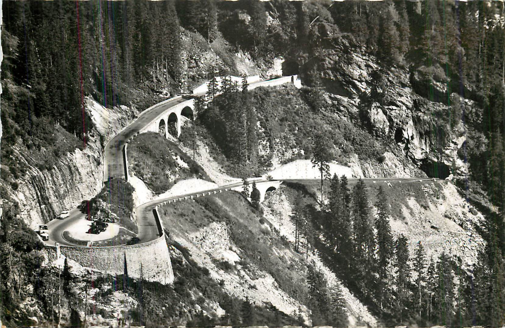 CPM Die Sustenstrasse Oberhald Gadmen Wendeplatte u tunnels im Gschletterschlagwald 