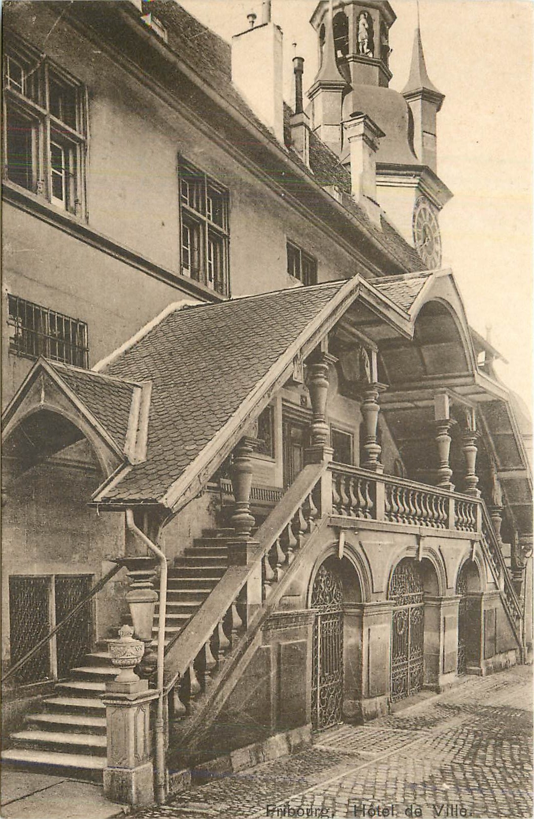 CPA Fribourg Hotel de Ville 