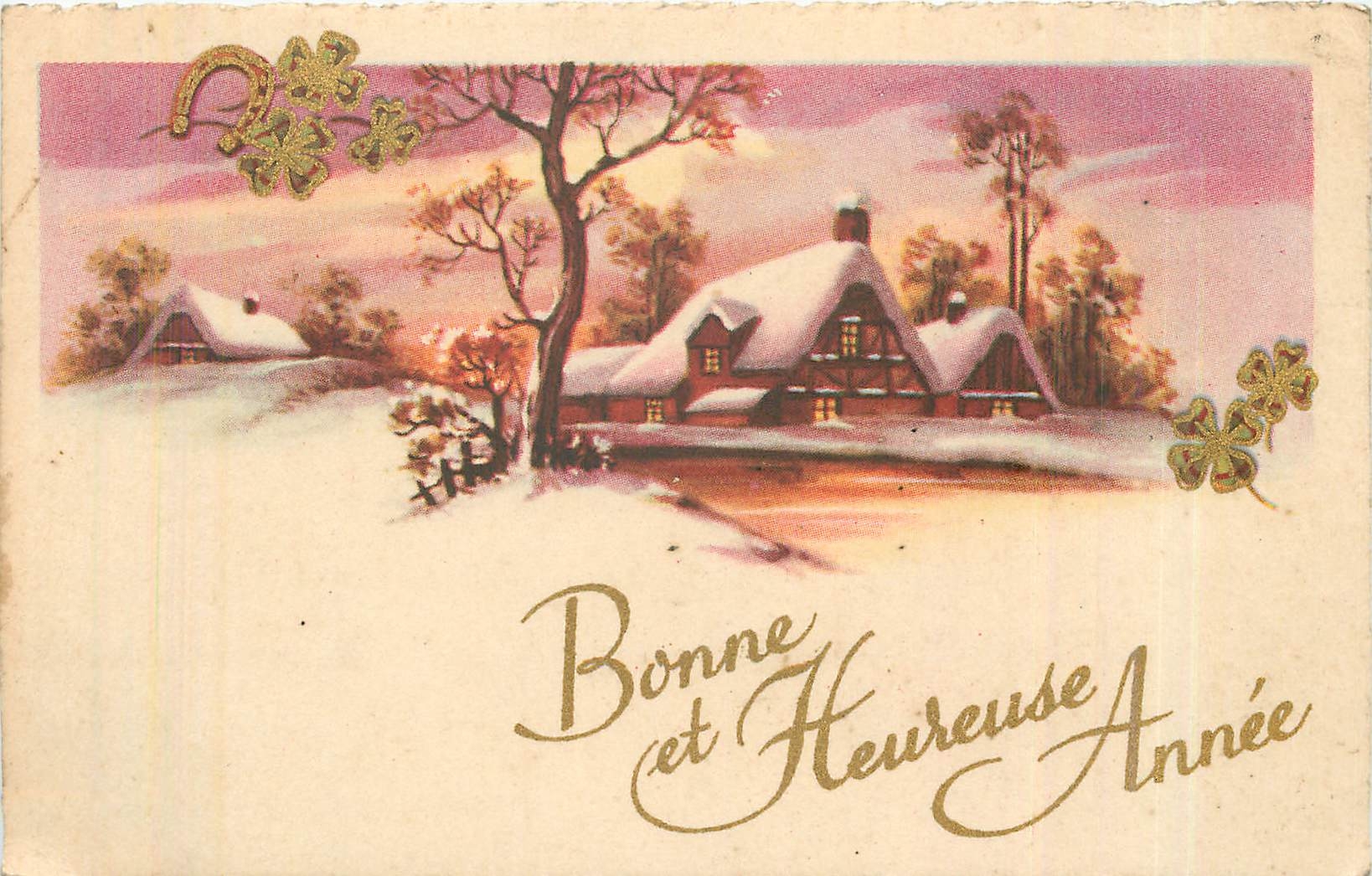 CPA Bonne et Heueruse Annee 