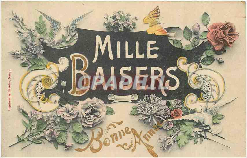 CPA Mille Baisers Bonne Annee 