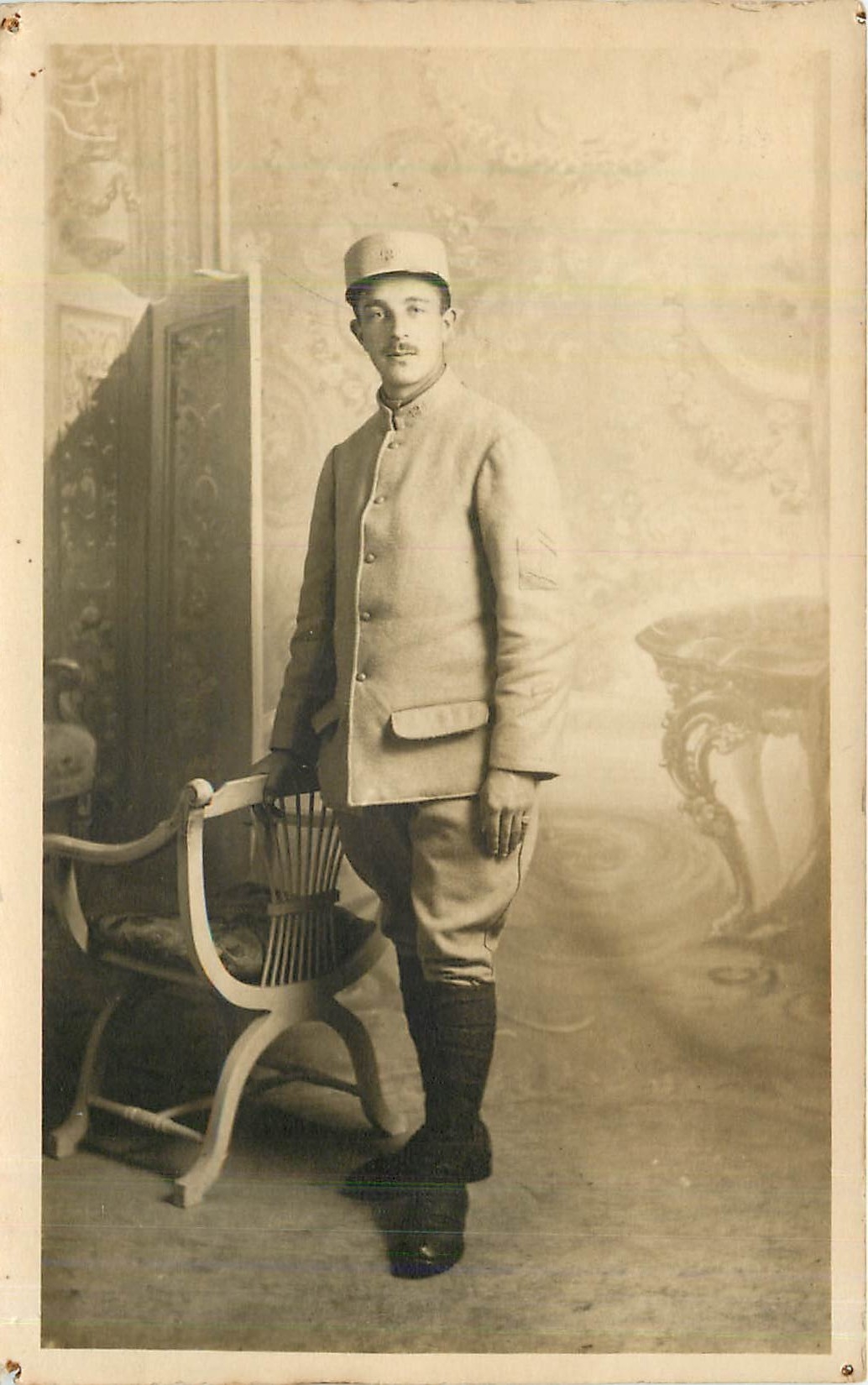 CARTE PHOTO Homme Militaria