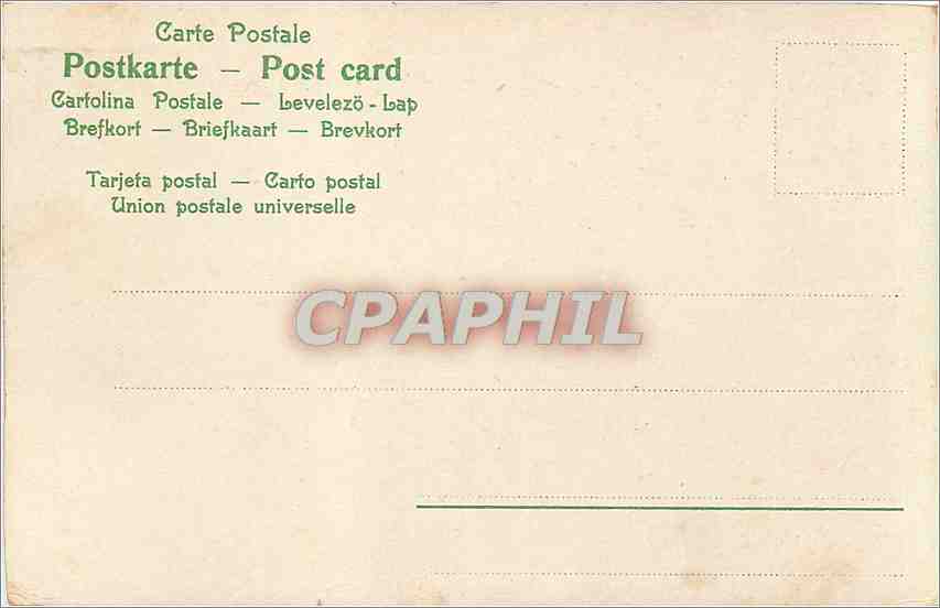 CPA Fantaisie Femme — Back