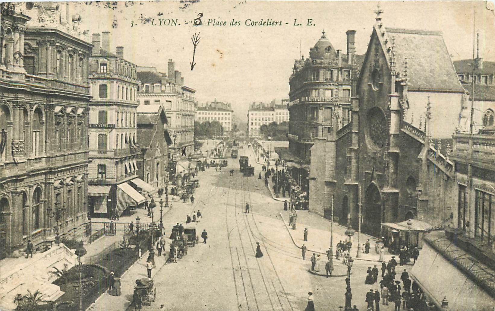 CPA Lyon la Place des Cordeliers 