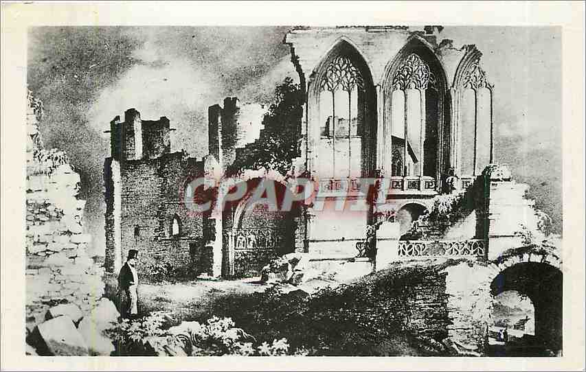 CPA Bourbon l'Archambault l'ancien Bourbonnais Vestiges de la Sainte Chapelle Cote Sud 