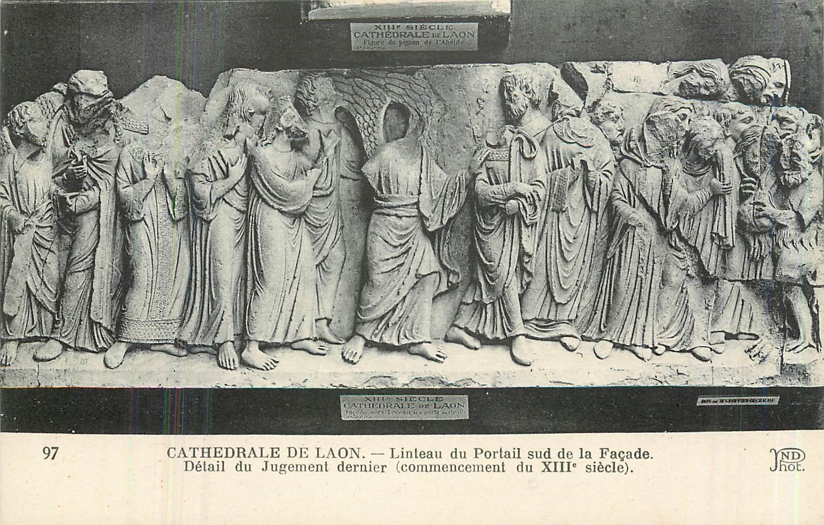 Cathédrale de Laon — Détail du Jugement dernier (commencement du XIIIe siècle) — JND Phot.
