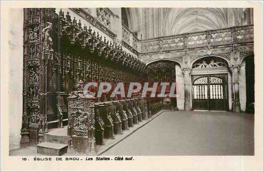 CPA Eglise de Brou les Stalles Cote Sud 