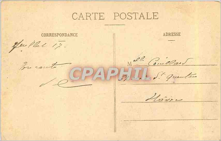 CPA La cathedrale de Rouen Portail des Libraires  — Verso
