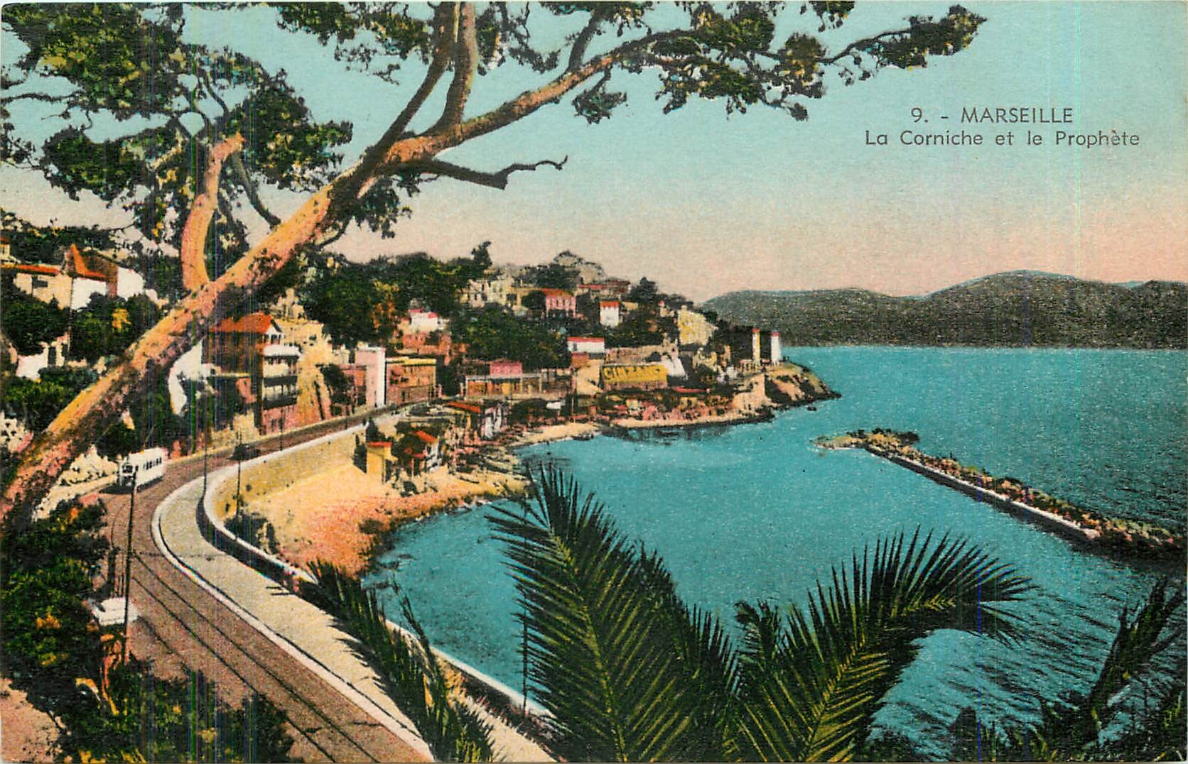 CPA Marseille la Corniche et le prophete 