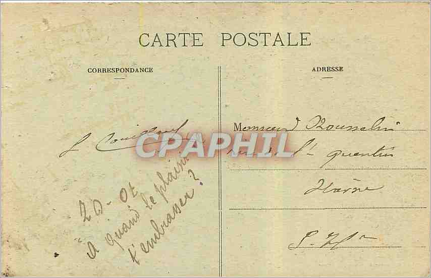 CPA La Bretagne Pittoresque Josselin vue generale  — Rückseite