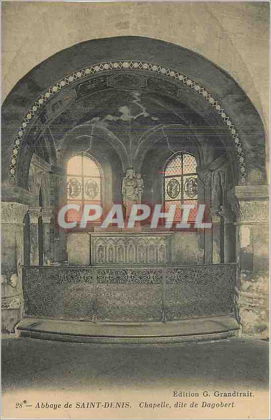 CPA Abbaye de Saint Denis Chapelle dite de Dagobert 