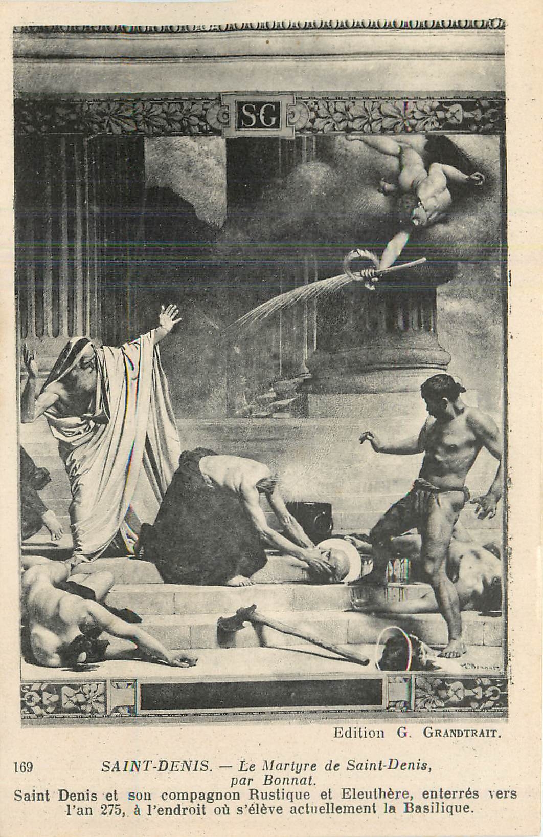 CPA Saint Denis la Martyre de Saint Denis par Bonnat 