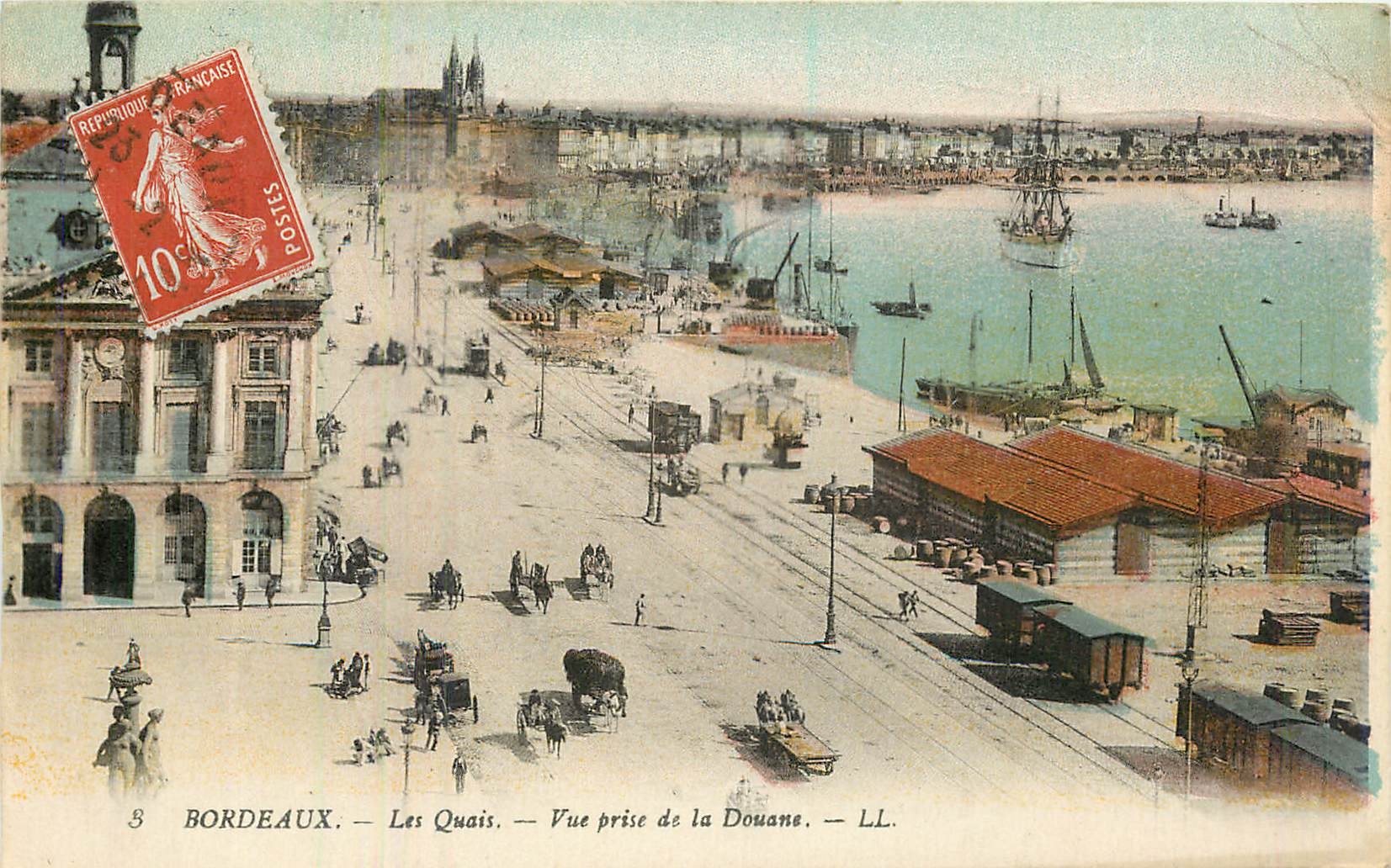 Bordeaux — Die Kais — Ansicht vom Zollhaus — LL.