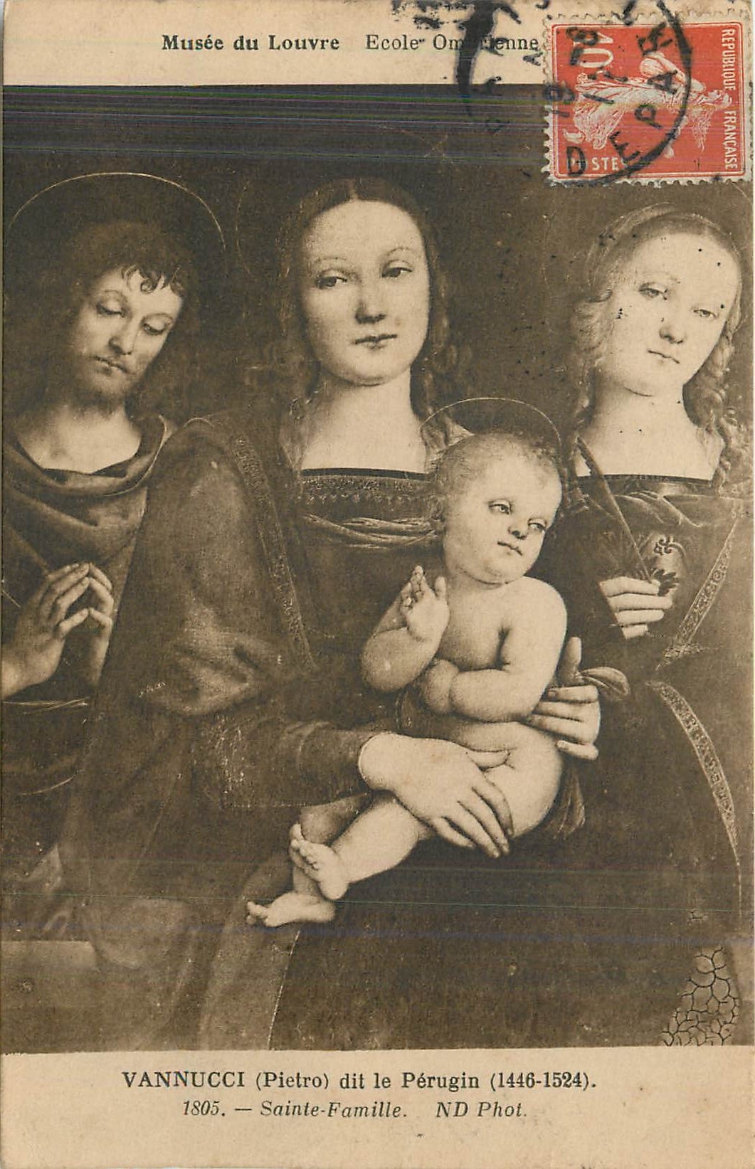 CPA Vannucci Pietro dit le perugin 1446 1524 Saint Famille 