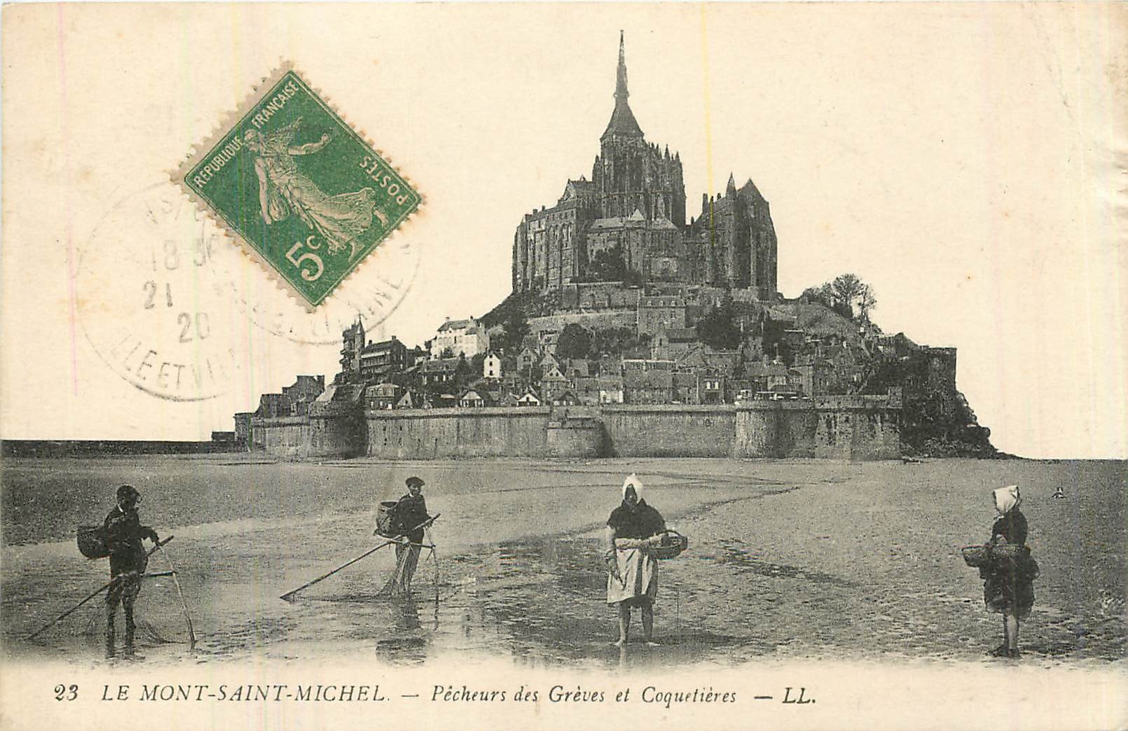 Le Mont-Saint-Michel — Pêcheurs des Grèves et Coquetières — LL.