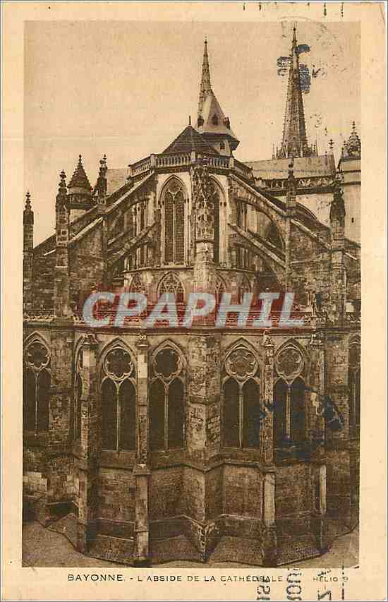 Bayonne - L'abside de la cathédrale — Héliogravure Hélio 9, éditée par Héliogravure Laboncha Frères