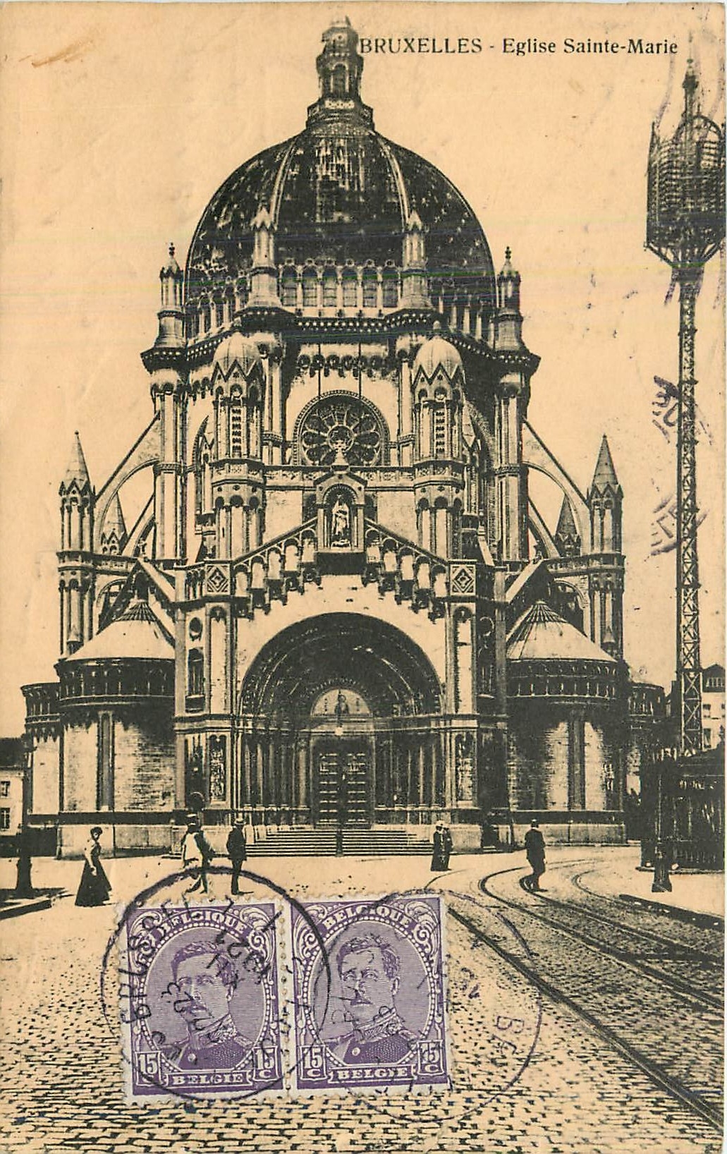 CPA Bruxelles eglise Sainte Marie 