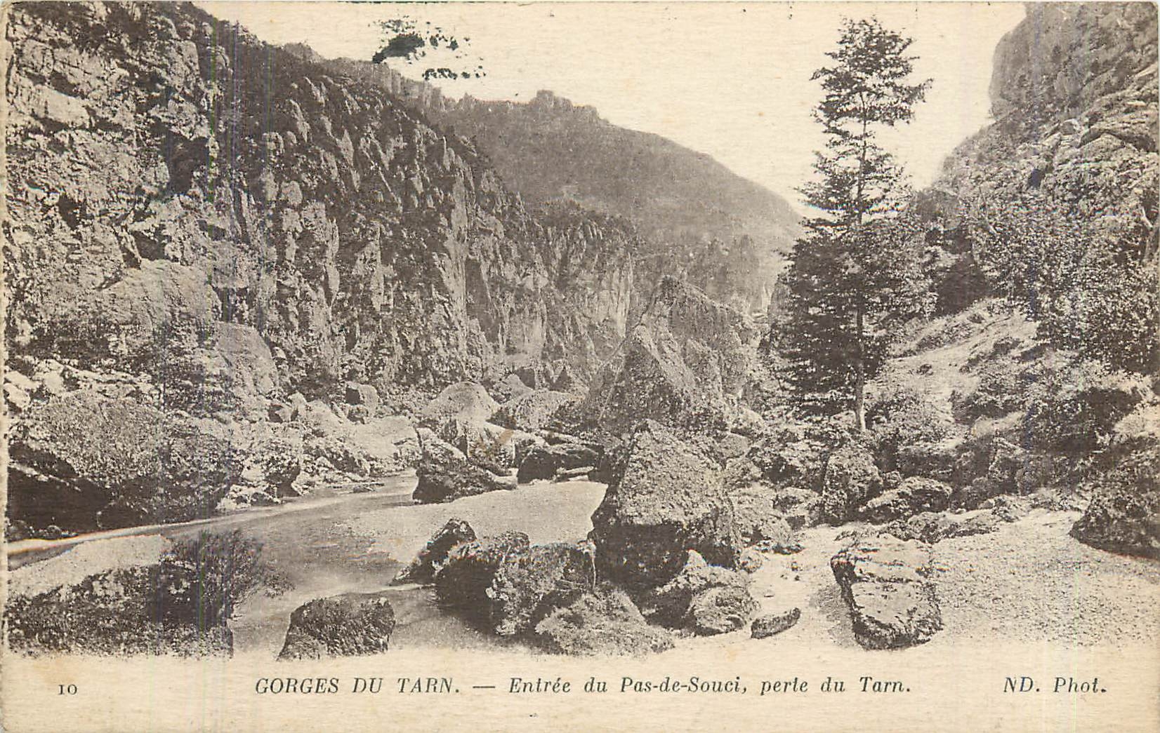 CPA Gorges du Tarn entree du Pas de Souci perte du Tarn 
