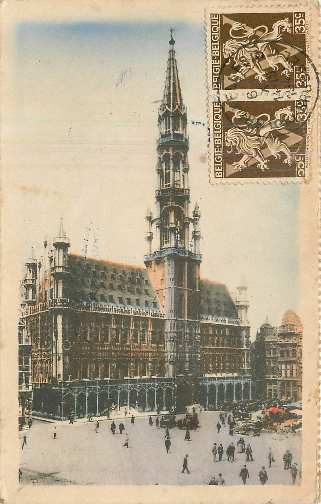 CPA Bruxelles Hotel de Ville 