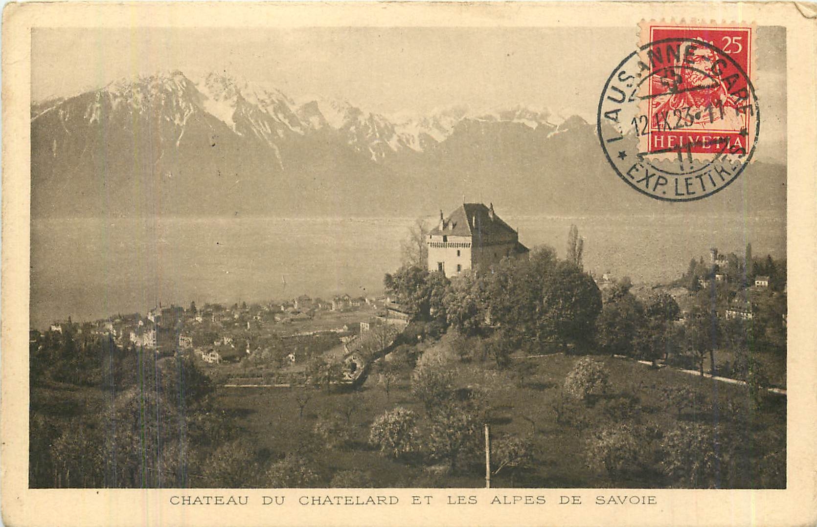 CPA Chateau de Chatelard et les Alpes de Savoie 