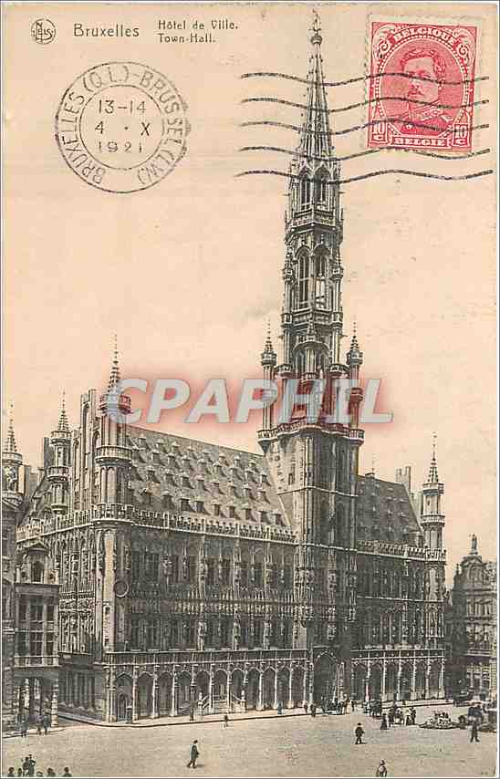 CPA Bruxelles Hotel de Ville 