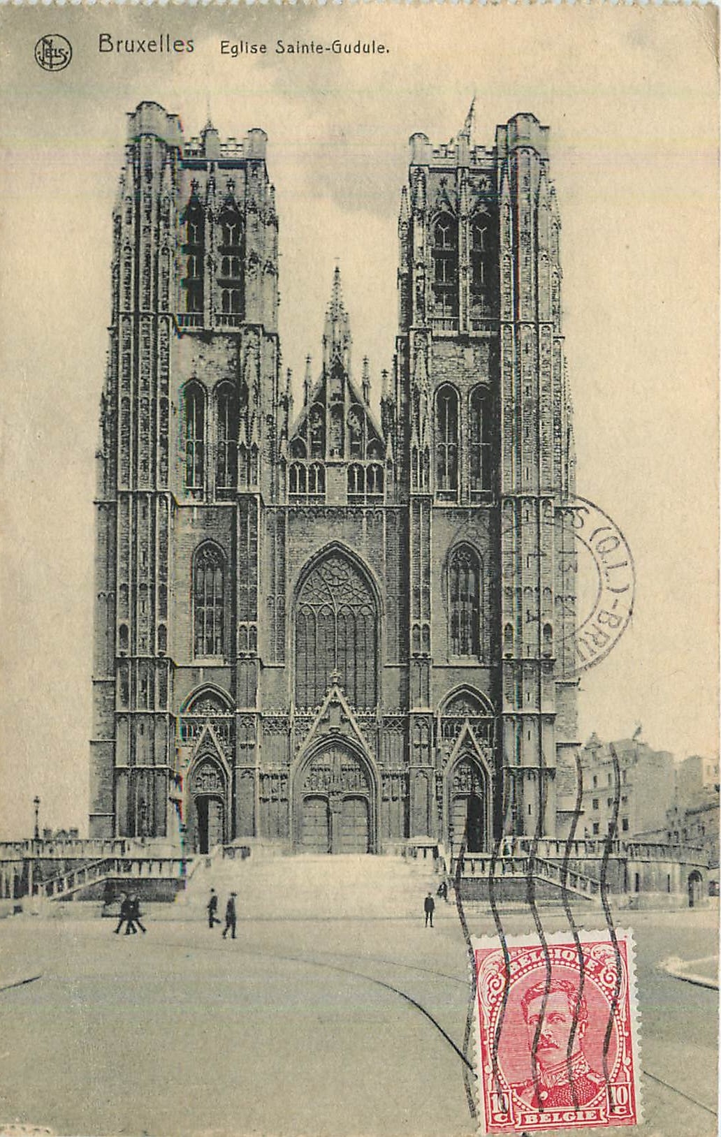 CPA Bruxelles Eglise Sainte Gudule 