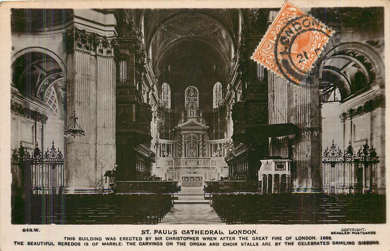 CPA St Paul's Cathedrale London 