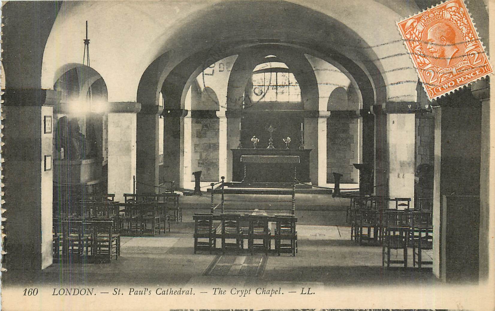 CPA London St Paul's Cathedrale the Crypt Chapel 